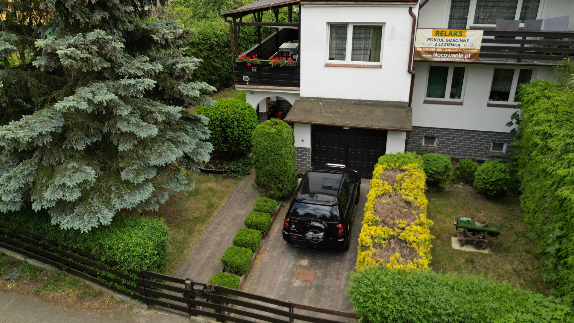 Widok na Gościnne Pokoje Relaks w Ciechocinku - komfortowy wynajem pokoi